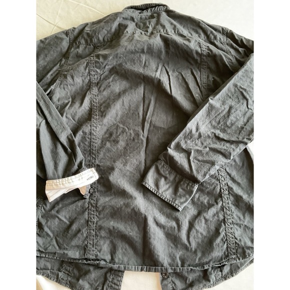 BKE XXL Slim Fit Men's Black Button Down Flip Cuff Shirt - Picture 5 of 6